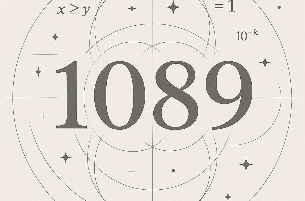 El número mágico 1089, ¿brujería matemática?
